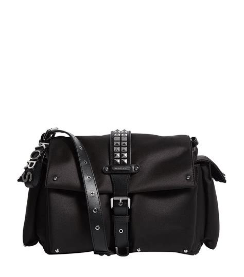 small black bag michael kors|michael kors black studded handbag.